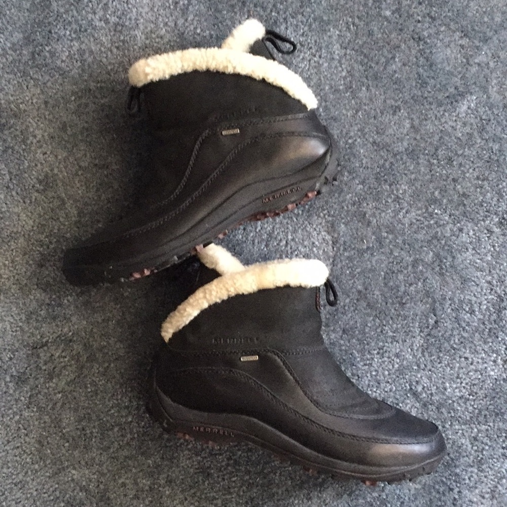 Merrell fleece lined ankle boots